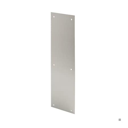 Prime-Line Door Push Plate, 4 in. x 16 in., Stainless (Single Pack) J 4626